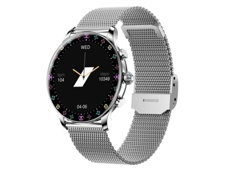 Smartwatches AUJEZON Y55 1 39 Pulgadas Pantalla HD Ip67 Resistente Al Agua para Iphone y Android Plata