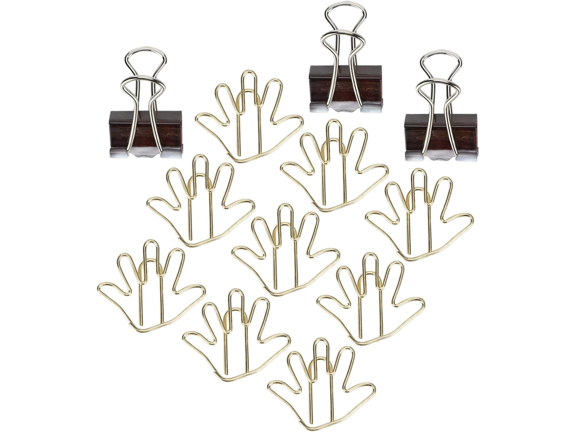 Carpeta Metálica De 15 Mm, Duradera, Clips De Papel Creativos Para Suministros