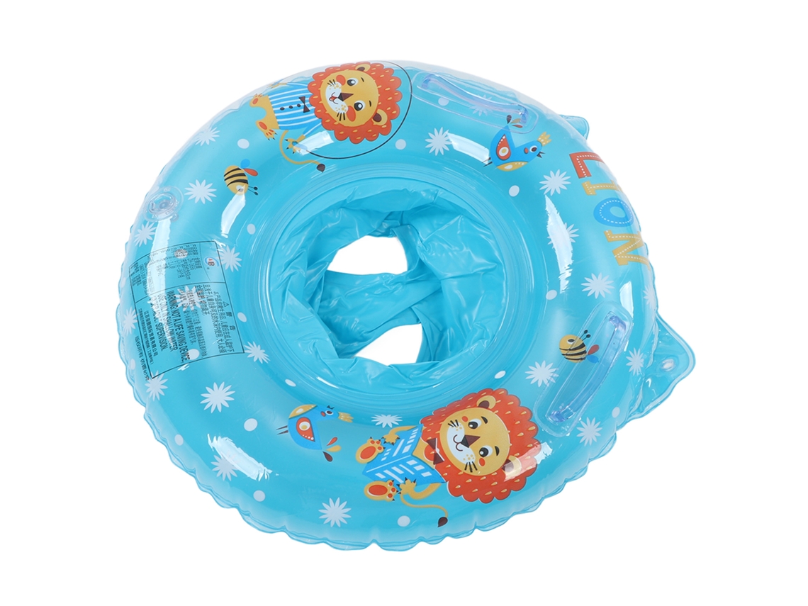 Flotador Para Bebés Con Asiento Y Dos Asas, Estilo León, Azul, Para Usar En La Piscina Y La Bañera.
