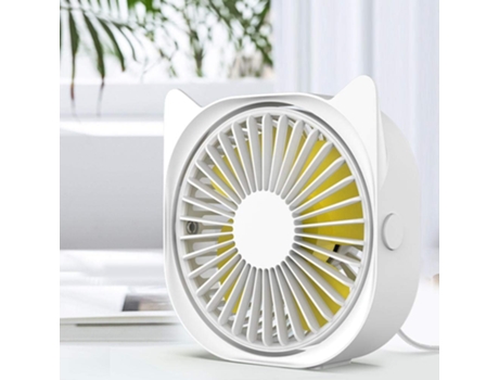 Mini Ventilador Rotación 360 USB -Blanco
