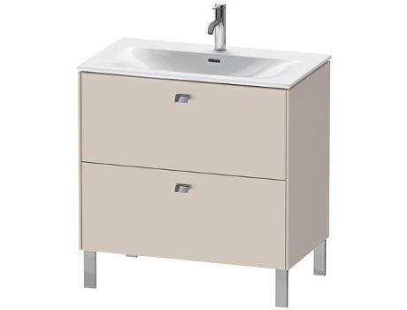 Mueble de lavabo DURAVIT Brioso vertical 82,0 x 47,9 cm 2 cajones cajón superior incl. recorte de sifón y delantal para lavabo Viu 234483