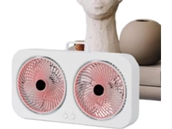 Ventilador De Escritorio Usb Doble De Alta Potencia |