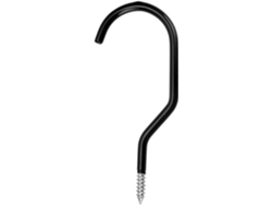 Juego de 4 ganchos de acero para bicicleta, negros. Slowmoose