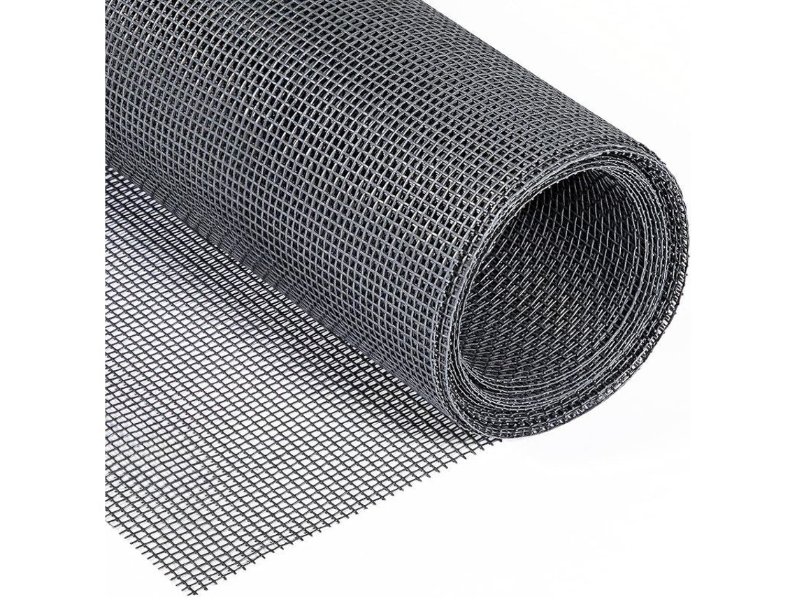 2026-malla Mosquitera Medida Especifica 1.22x2.54m Fibra De Vidrio Uv Resistente Gris