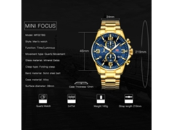 Reloj De Pulsera Mini Focus 0278g Para Hombre, De Cuarzo, Con Brazalete De Acero Inoxidable Y Resistente Al Agua.