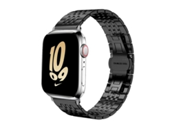 Correa para Apple Watch de 42/41/40/38 mm - Acero inoxidable macizo con 7 biseles