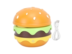 Rebe-lámpara De Escritorio Cute Para Niños Recargable Hamburguesa Con Cuello Ajustable Interruptor Táctil Dimmable Luces De Noche Para Nursery