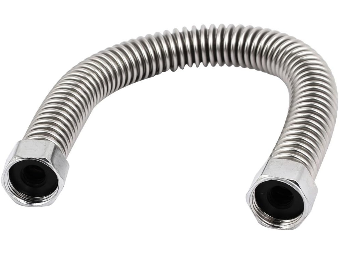 Manguera flexible y estanca de acero inoxidable, de 30 cm, para calentadores de agua instantáneos CHABERLU.