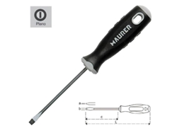 Destornillador maurer estampado 0,8x4,0x 40 mm.