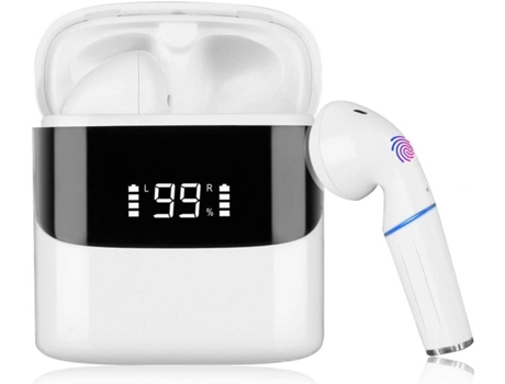 Auriculares Bluetooth True Wireless CHRONUS LYEJL155 (In Ear - Micrófono - Noise Cancelling - Blanco)