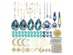 Kit con 370 piezas de cristal para candelabros, cristales, prismas, piezas para crear un arcoíris y colgantes (DIY).