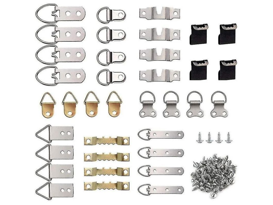 2026-kit De 96 Ganchos Para Colgar Cuadros, 9 Modelos Resistentes Con Tornillos Y Caja De Almacenamiento Rox