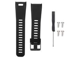Cinta De Pulso De Silicone Para Garmin Vivosmart Hr Ajustável Para Relógio Inteligente Preta