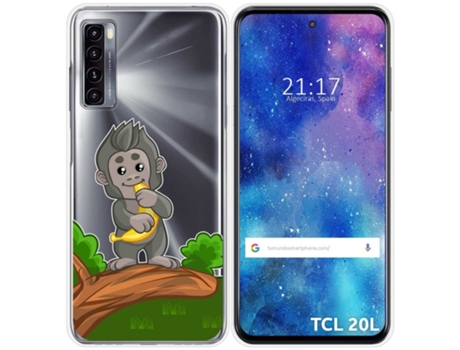 Carcasa TCL 20L / 20L+ TUMUNDOSMARTPHONE Dibujos Transparente Multicolor