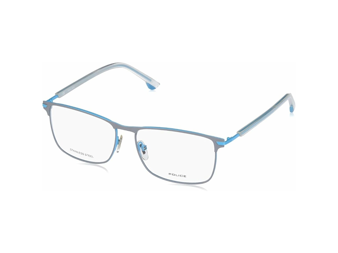 Montura De Gafas Hombre Police Vpl560c570666 (azul - Metal - 145 Mm - Ø 57 Mm)