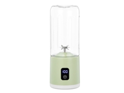 Exprimidor Eléctrico Con Pantalla Led Digital Y Carga Usb De 500 Ml (verde) Czhhmart