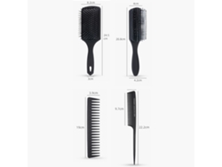 Vlrla-4pcs Cabelo Brushes Conjunto Para Reto, Long, Thick Curly Cabelo
