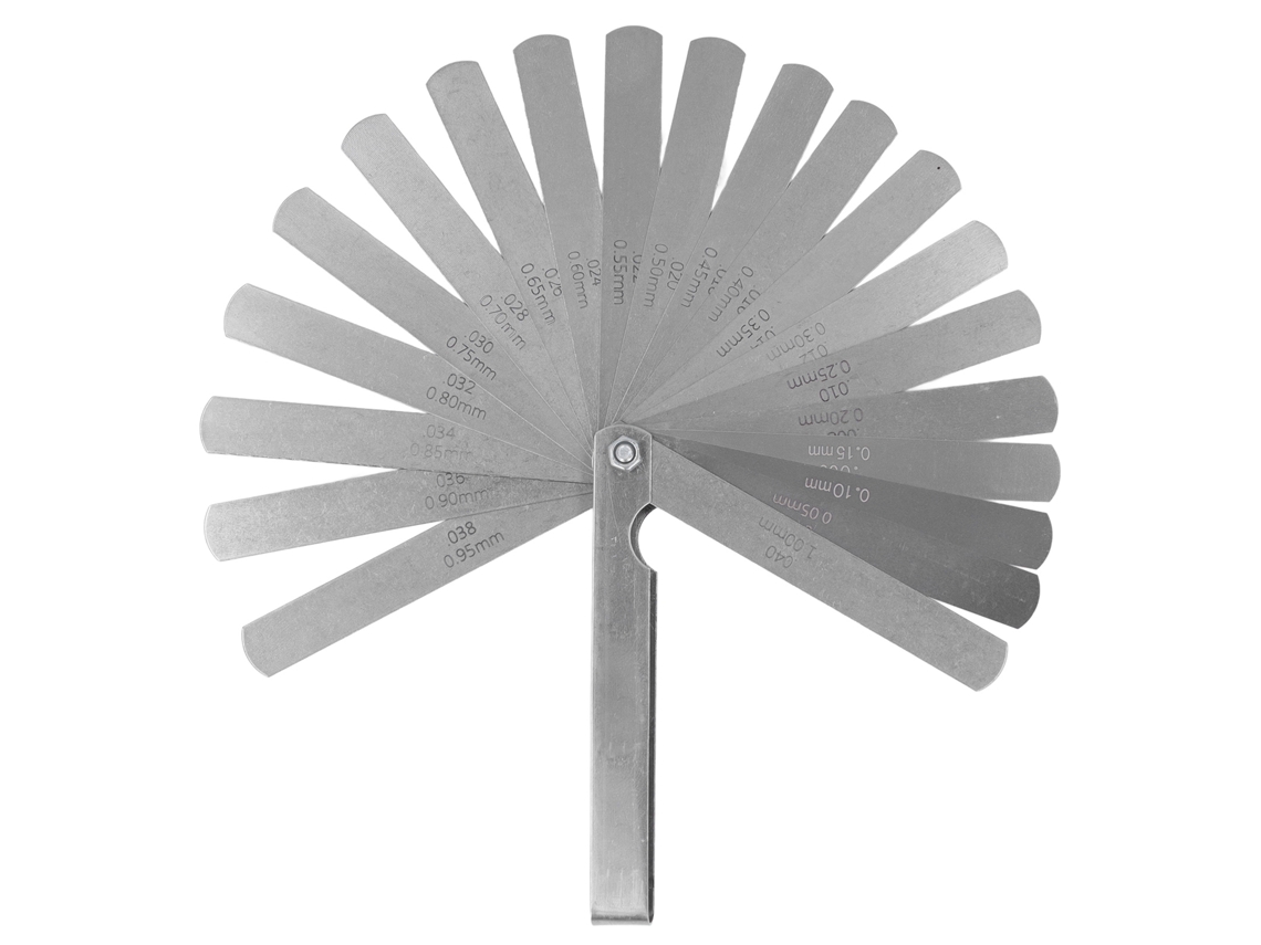 Medidor de espesor de acero inoxidable, herramienta de medición espacial de alta precisión de 0,05 a 1 mm para ingenieros mecánicos.