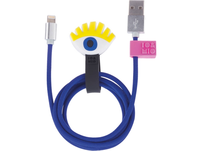 Cable IO&MIO Oh Yeah Sure Eye (1 USB - 1 Lightning - 1 m - Azul)