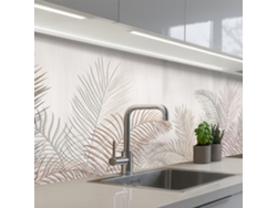 Paneles para salpicadero de cocina - Beige - Botánico - Vintage 200x60 cm