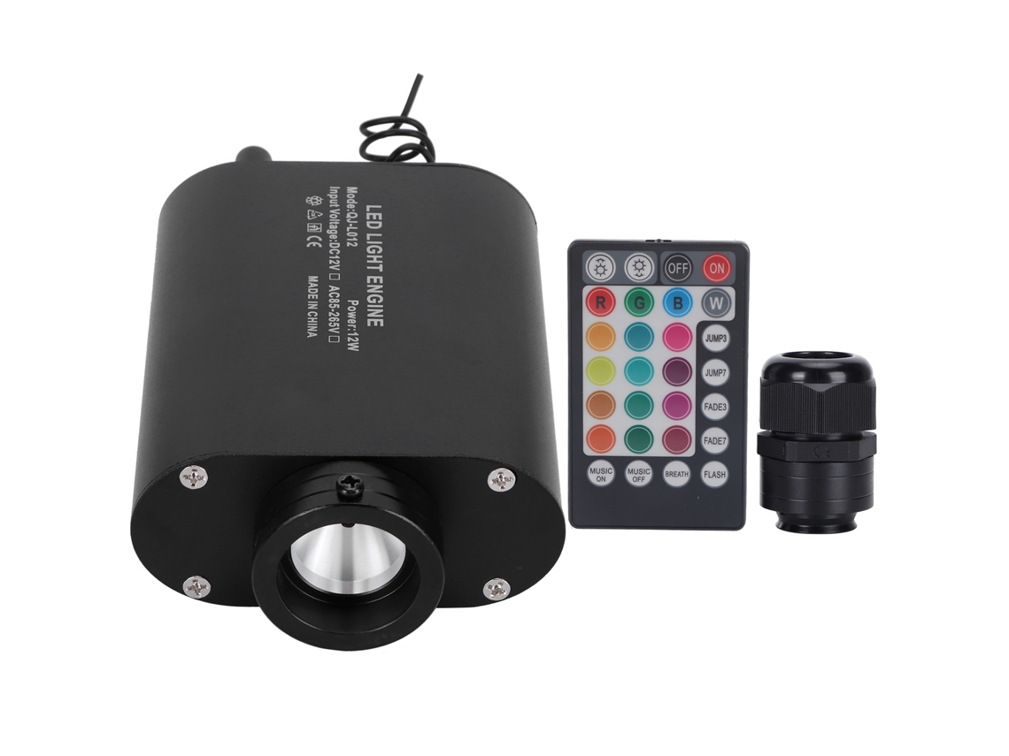 2026-motor De Luz Óptica De Fibra Con Control Remoto 12w Rgbw Para Iluminación De Techo Con App Bluetooth