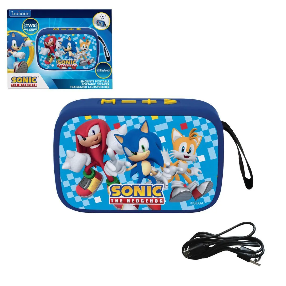 Tragbarer Bluetooth®-lautsprecher Sonic Mit Stoffoberfläche