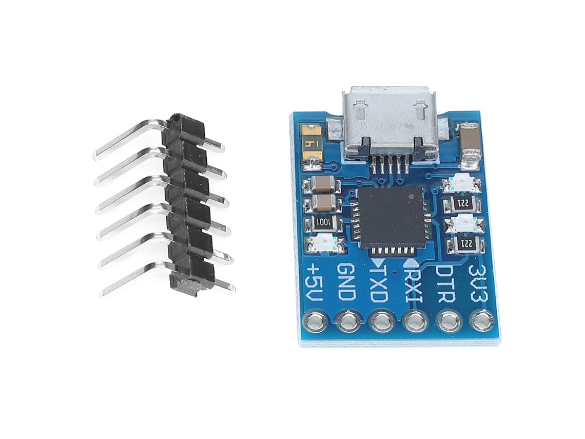 Conversor Usb A Uart Ttl Módulo Serie Stc Con Salida De Voltaje 3.3v 5v