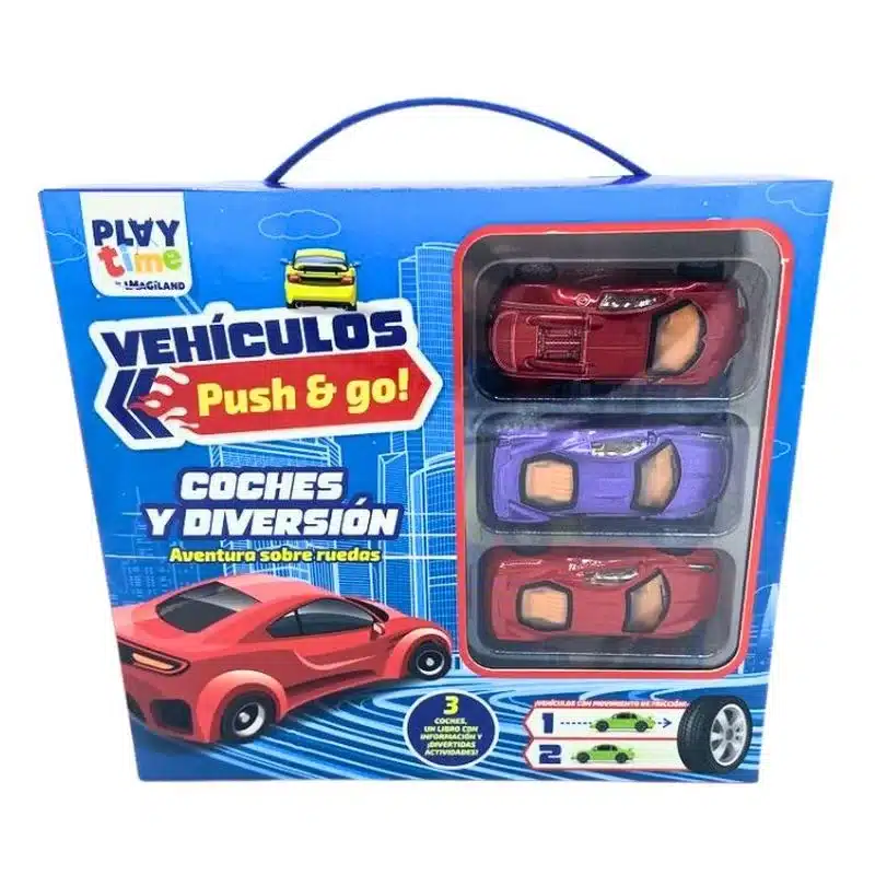 Push And Go Maletín Con Coches Y Diversión Ptpu01 Imagiland