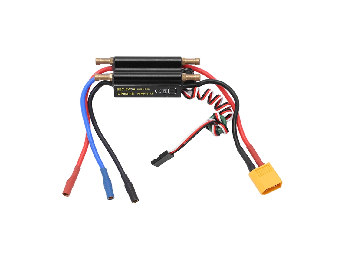Controlador De Velocidad Eléctrico Sin Escobillas De 30 A Resistente Al Agua Para Modelos De Barcos Rc De 450 Mm Y Baterías De 2 A 4s.