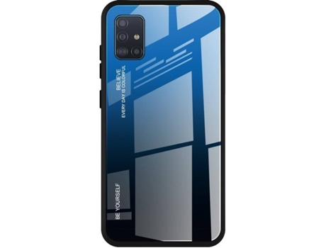 Protector de Pantalla Samsung Galaxy A51 LMOBILE Negro, Azul