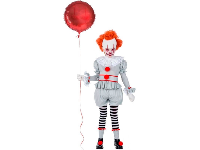 Disfraz Unisex DISFRAZZES Payaso Terrorífico Infantil (Talla: 10 a 12 años)