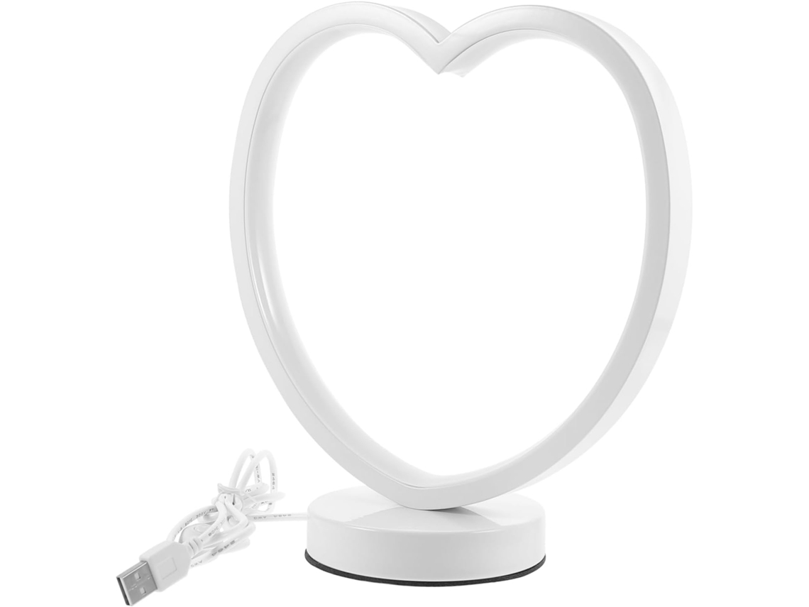 Lámpara De Mesilla Con Forma De Corazón, Luz Nocturna Suave Para Dormitorio De Niña, Lámpara Pequeña