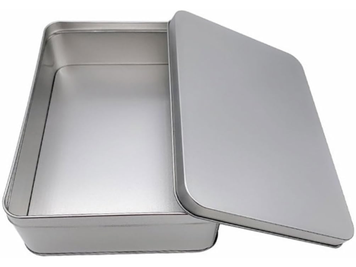 Caja Rectangular De Acero Para Guardar Cartas, Caja Metálica Segura Con Cerradura.