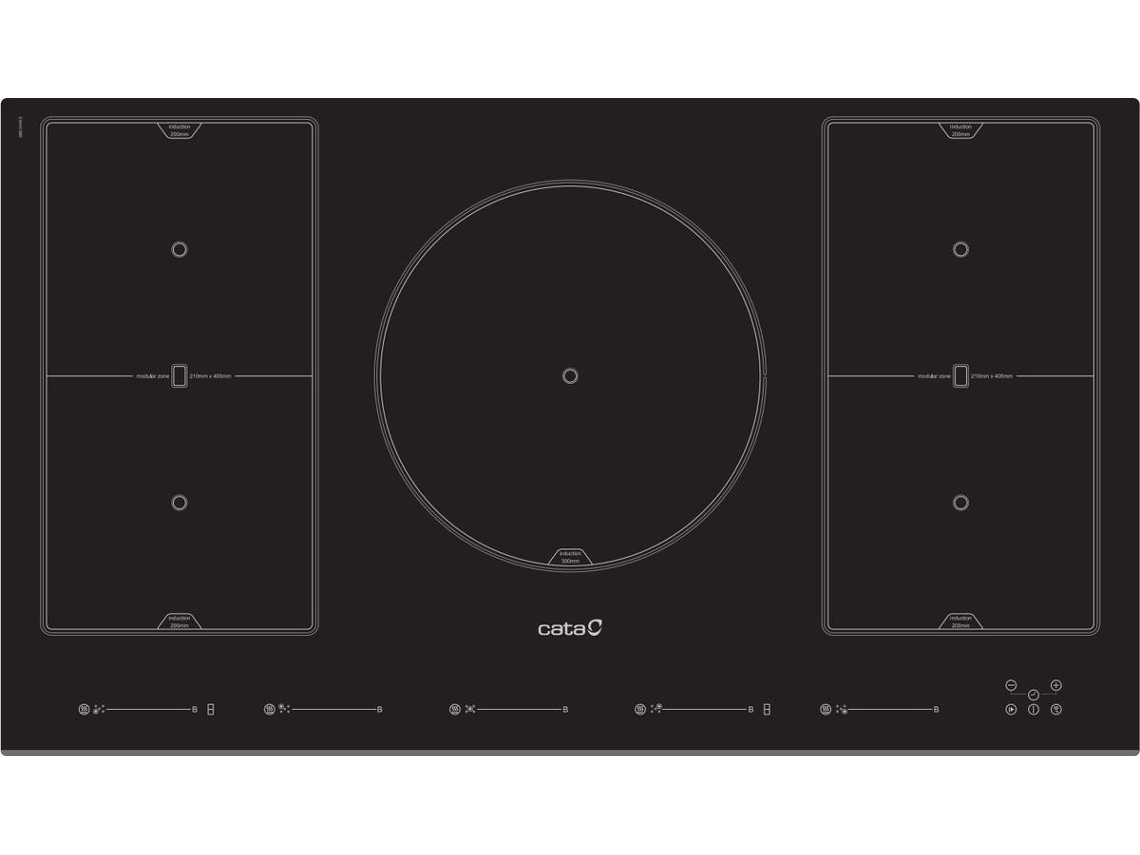 Placa de Inducción CATA INSB9012BK (Eléctrica - 62 cm - Negro)