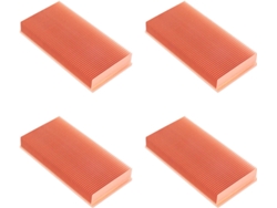4 Radiadores Disipadores De Calor De Aletas De Cobre Puro De 100 X 50 X 15 Mm