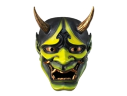 Máscara De Resina De Terror Para Cosplay De Halloween Japonesa, Máscara De Demonio Para Fiesta Y Escenario