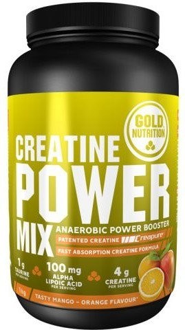 Goldnutrition Creatine Power mix 1kg créapure bebida naranja 1