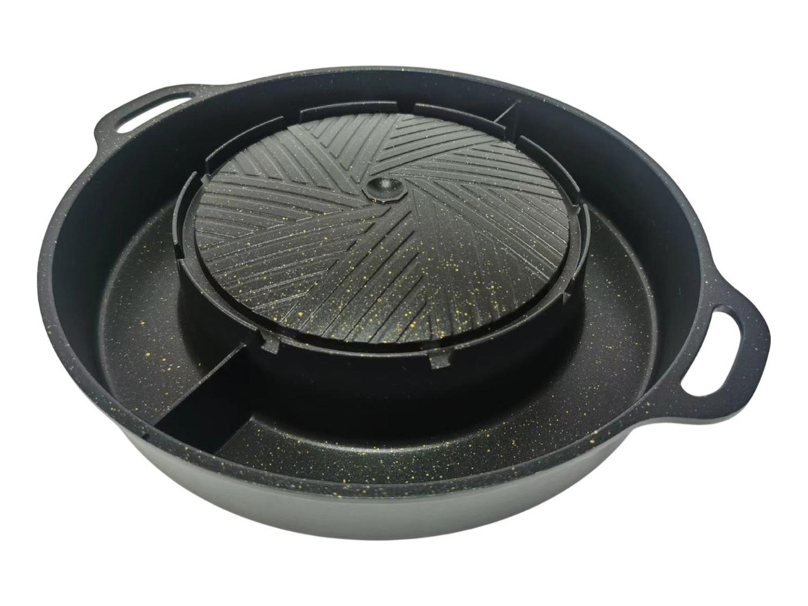 Parrilla redonda 2 en 1 de Mslowmoose