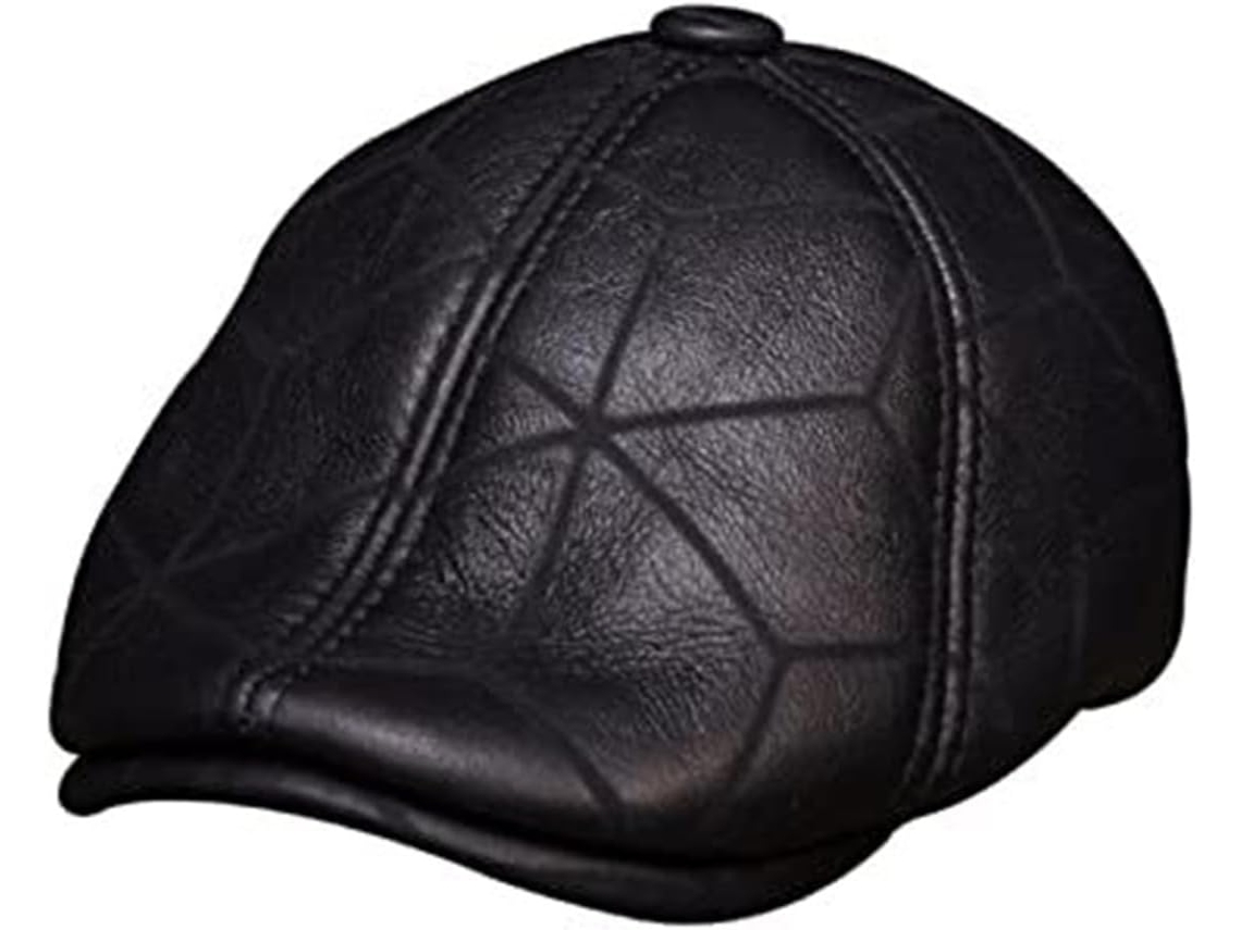 Casquette De Baseball En Cuir Véritable Avec Cache-oreilles – Béret Russe Chaud D'hiver (marron, Xl)