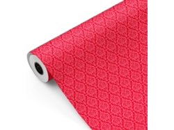 Rollo Papel Regalo Rojo Vintage 62cm X 80m Bobina Resistente Eventos Comercios - Fp Fiesta Paper