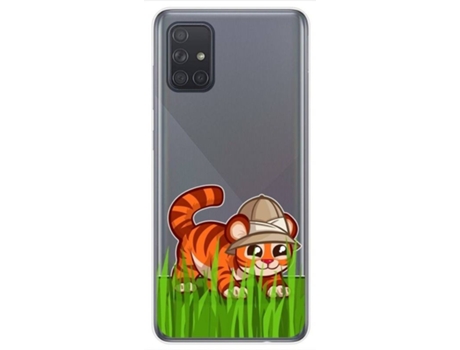 Carcasa Samsung Galaxy A71 TUMUNDOSMARTPHONE Dibujos Transparente Multicolor