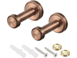 2 Ganchos De Pared, Para Toallas, Para Abrigos De Tono Cobre Cepillado