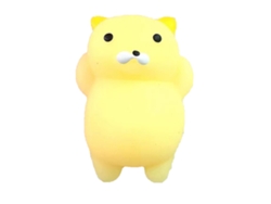 Juguete Antiestrés De Pvc Suave Con Forma De Gato Amarillo Para Aliviar La Tensión En La Oficina Y En Casa.