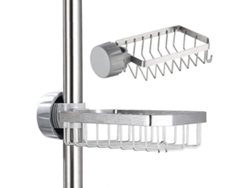 Escorredor Plata Ajustable Pared Sin Furo Resistente Al Óxido