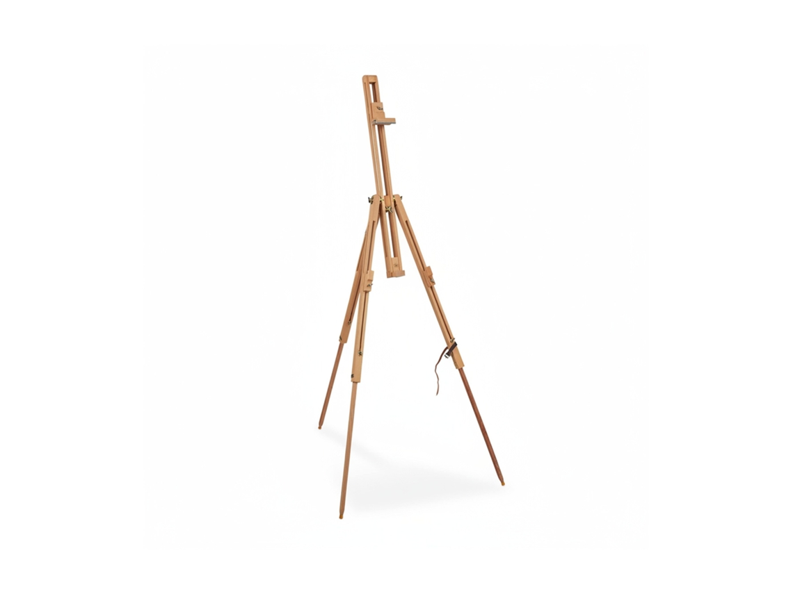 Relaxdays Caballete Campaña, Inclinable, Para Exterior Altura Regulable, Hasta Din A2, 184x75x60cm, Madera Haya, Natural