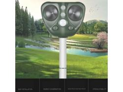 Repelente Solar Ultrasónico Impermeable Para Plagas, Ideal Para Jardines Y Granjas, Con Luz Intermitente.