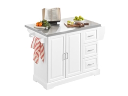 Isla de Cocina con encimera con Tablero Extensible SoBuy FKW41-ST 130 x 71 x 91 cm