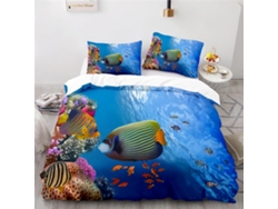 Juego Ropa Cama Estampado Niños Niñas Adolescentes Funda Nórdica Almohada Juego Color Diseño 240x260cm 65x65cm