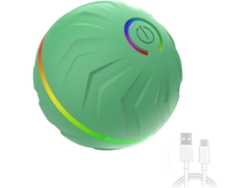 Juguetes Interactivos Para Animales Pelota Que Rebota Automáticamente Carga Usb Adecuada Para Entretener A Gatos Y Pasear Perros Verde Cuich