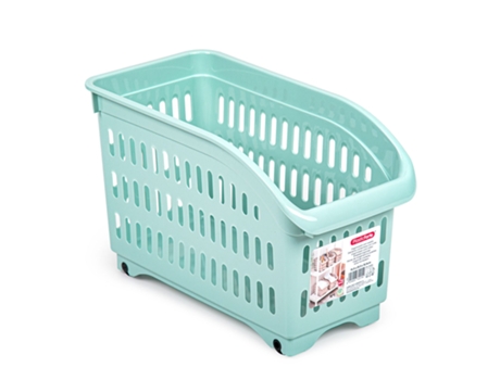 Cesta Organizadora con Ruedas Nº 1 Ideal Armarios Verde